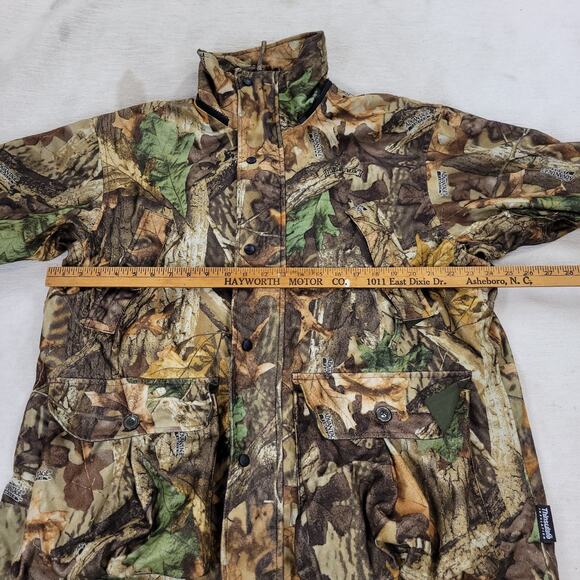 Vintage Field & Stream Jacket Mens Sz Medium Hunting Camo Grunge Y2k Woodlands - Picture 9 of 16